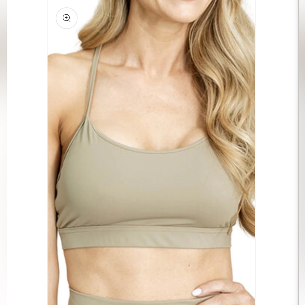 Volare Women's Aero Beige Sports Bra in Sand New